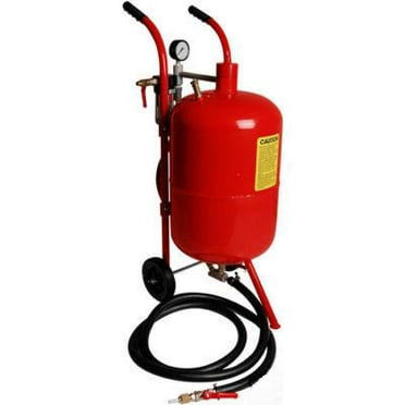 Ideal for Local Surface Treatment of Immovable & Large Work Pieces Easy to Move with Wheel Selva 10 Gallon High Pressure Sand Blaster Air Media Abrasive Blasting Tank Large Capacity Sandblaster 